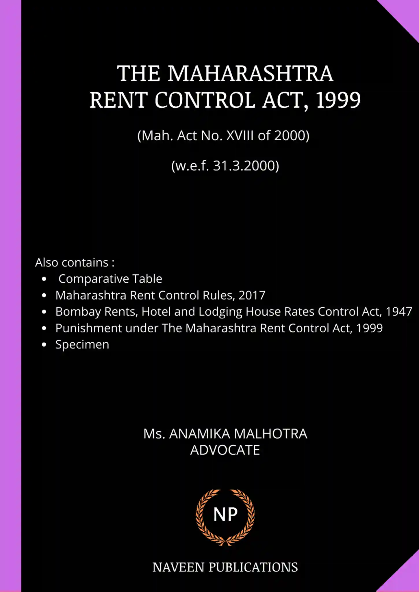 The Maharashtra Rent Control Act, 1999
